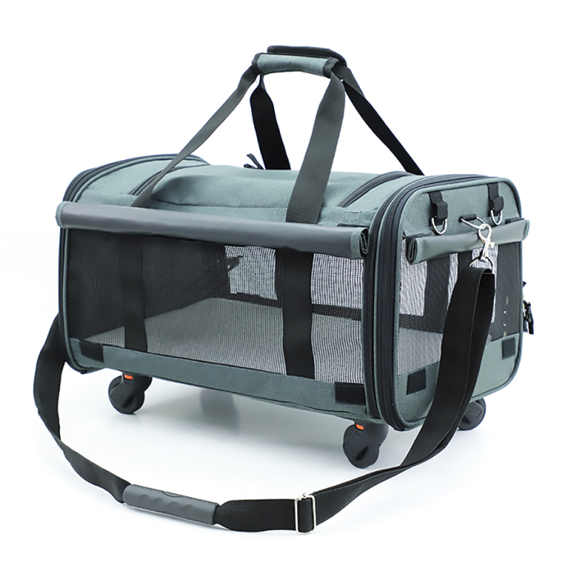 Wholesale Portable Breathable Pet Travel Carrier Bag With Locking Safety Zippers For Dog Cat
