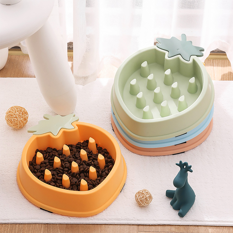 Wholesale  Anti-Slip Puppy Food Container Pet Healthy  PP Plastic Slow Food Bowl For Small Animal