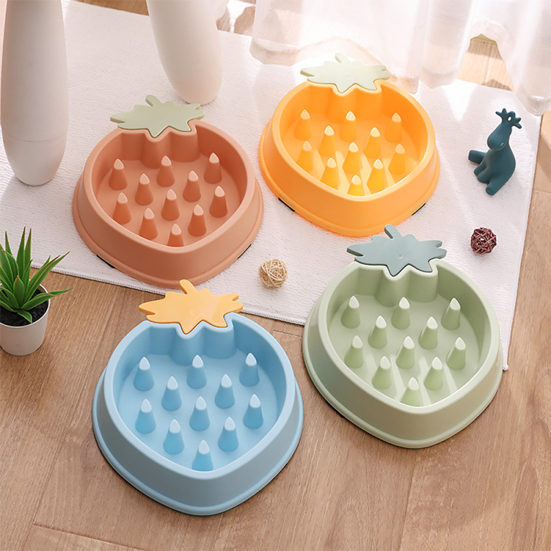 Wholesale  Anti-Slip Puppy Food Container Pet Healthy  PP Plastic Slow Food Bowl For Small Animal