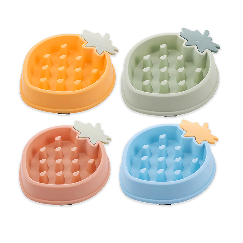 Wholesale  Anti-Slip Puppy Food Container Pet Healthy  PP Plastic Slow Food Bowl For Small Animal
