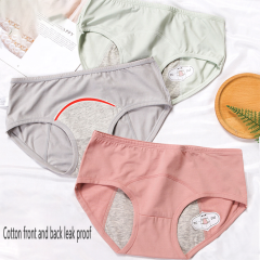 Plus Size Breathable Women Period Safety Underwear Three Layer Physiological Panties Girls Menstrual Panties
