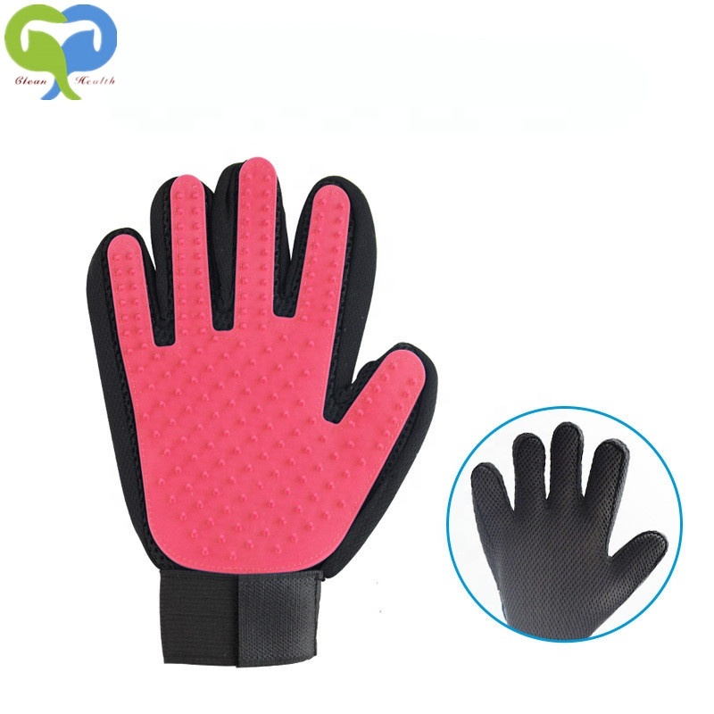 Pet Grooming Gloves Breathable  Comfortable Washing Deshedding Pet Grooming Tool Dog Portable Gloves