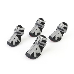 Wholesale Dog Waterproof Fashion Design Boots Anti Slip Shoes Pet Paw Protector with zipper