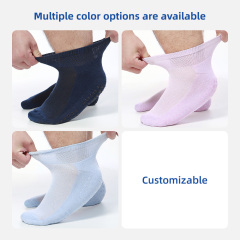 Soft Breathable Diabetic Crew Socks Moisture Wicking for Men Women