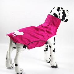 Venta al por mayor de perros medianos y grandes, abrigos de lluvia reflectantes para perros, abrigos de lluvia reflectantes de tracción