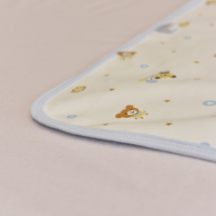 Oso estampado algodón transpirable impermeable cama Underpad colchón Pad hoja Protector para bebés y niños BBP-105