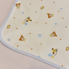 クマ印刷綿通気性防水ベッドアンダーパッドマットレスパッドシートプロテクター赤ちゃんと子供 BBP-105