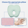 Wholesale Travel Pillow Memory Foam Square Neck Pillow Comfortable Breathable Knitted Cover Anti-Dust Mite Removable Washable