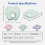 Wholesale Travel Pillow Memory Foam Square Neck Pillow Comfortable Breathable Knitted Cover Anti-Dust Mite Removable Washable