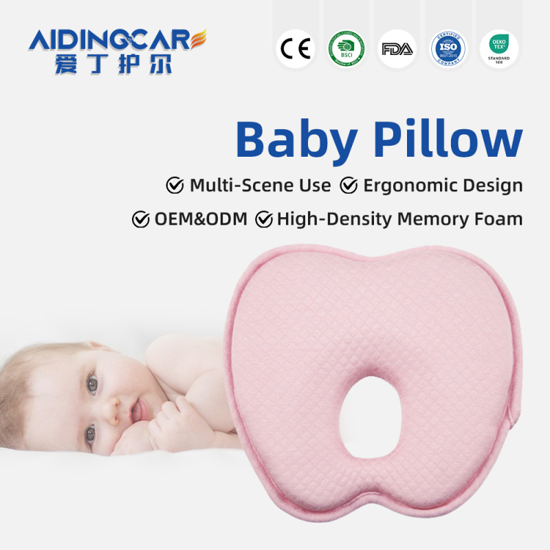 Wholesale Travel Pillow Memory Foam Square Neck Pillow Comfortable Breathable Knitted Cover Anti-Dust Mite Removable Washable