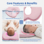 Wholesale Travel Pillow Memory Foam Square Neck Pillow Comfortable Breathable Knitted Cover Anti-Dust Mite Removable Washable