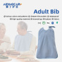 Hot Sale Fashionable Reusable Durable Washable Lightweight Breathable Adult Waterproof Bib Apron for Elderly Men and Women