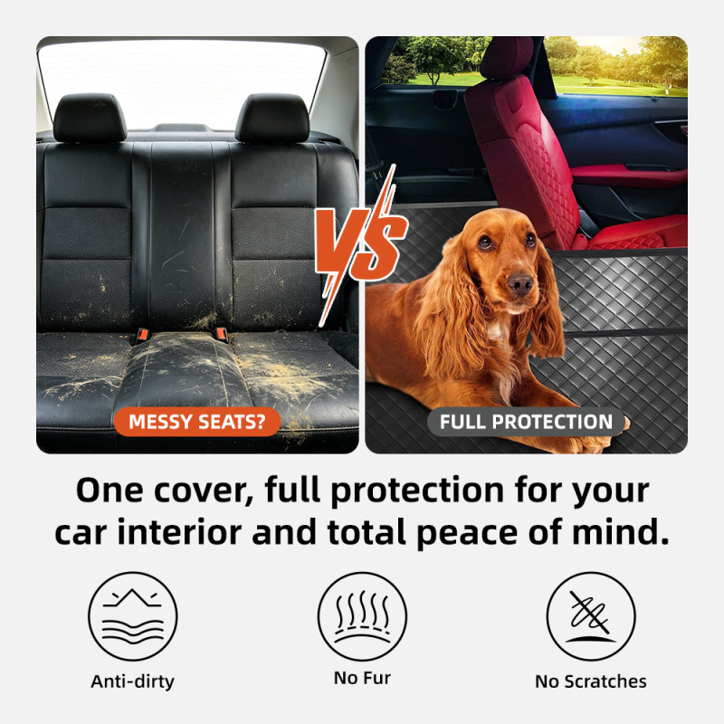 Wholesale Waterproof Seat Cover Hammock 600D Heavy Duty Scratch Proof Nonslip Durable Soft Back Seat Covers