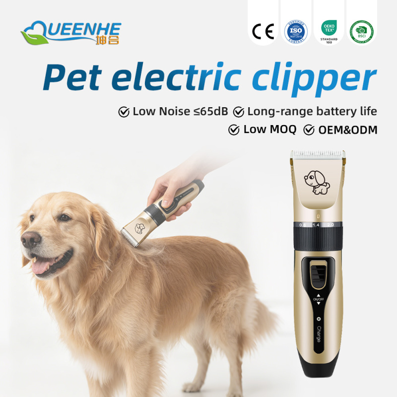 Wholesale Eco-Friendly Plastic Dog Shaver Clippers Low Noise Rechargeable Cordless Electric Quiet Hair Clippers Set for Dogs