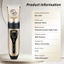 Wholesale Eco-Friendly Plastic Dog Shaver Clippers Low Noise Rechargeable Cordless Electric Quiet Hair Clippers Set for Dogs