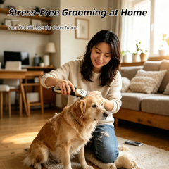 Wholesale Eco-Friendly Plastic Dog Shaver Clippers Low Noise Rechargeable Cordless Electric Quiet Hair Clippers Set for Dogs