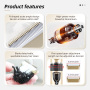 Wholesale Eco-Friendly Plastic Dog Shaver Clippers Low Noise Rechargeable Cordless Electric Quiet Hair Clippers Set for Dogs