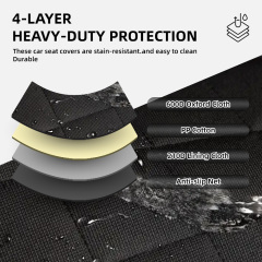 Wholesale Waterproof Scratch Prevent Antinslip Dog Car Hammock Car Seat Covers for Dogs