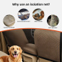 Wholesale Waterproof Scratch Prevent Antinslip Dog Car Hammock Car Seat Covers for Dogs