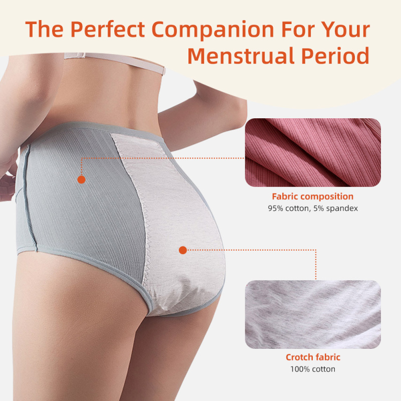 Pack de bragas menstruales reutilizables y transpirables para mujer de Aidingcare