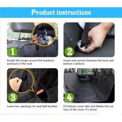 Venta al por mayor impermeable antideslizante Scratchproof Dog Car Seat Cover