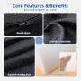 Wholesale Sciatica Pain Relief Memory Foam Side Sleeper Pillow Knitted Cover Anti-Dust Mite Removable Washable for Hip Lower
