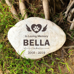 Piedra conmemorativa personalizada para mascotas, marcador de tumba para perros, lápida