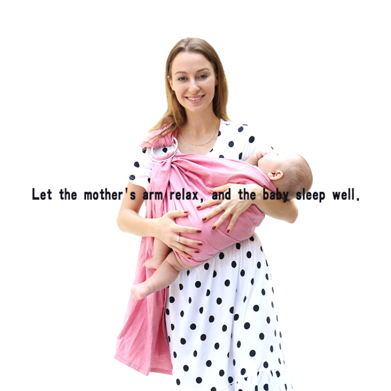 Hot Sales Cotton Baby Supplies Double Ring Shoulder Baby Carrier Breathable Fablic Baby Wrap Sling ring