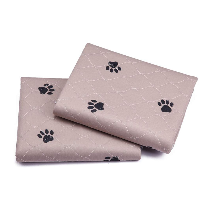 Reusable Pee Pad + Free Puppy Grooming Gloves, Fast Absorbing Machine Washable Dog Pad/Waterproof Puppy Training Pad