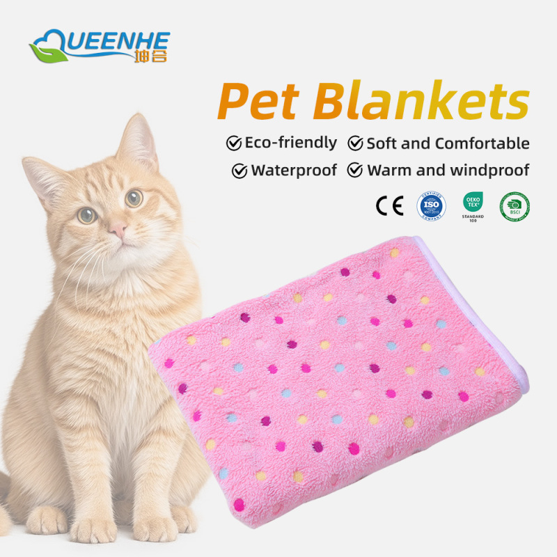 Super Soft and Premium Pet Dog Blanket, the Cute Design Washable Fluffy Blanket for Puppy Cat Kitten Indoor