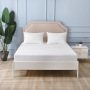 Full Size Soft Breathable Bamboo Terry Mattress Protector Waterproof Noiseless Bed Cover Knitted Technique for Hospital Use