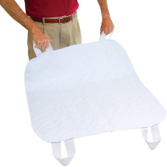 Almohadilla de cama lavable/almohadilla interior reutilizable/almohadillas de incontinencia almohadilla protectora de posicionamiento de colchón a prueba de fugas con 4 asas