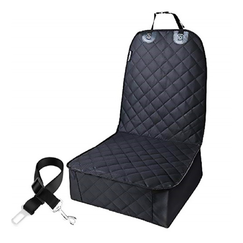 Dog Car Seat Cover Waterproof Covers Fold Down Flaps for Full Front Coverage or Small Basket Hammock