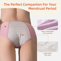 Culottes menstruelles Aidingcare pour femmes, couche absorbante, anti-fuites