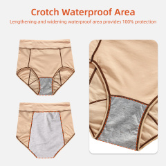 Culottes menstruelles Aidingcare pour femmes, couche absorbante, anti-fuites