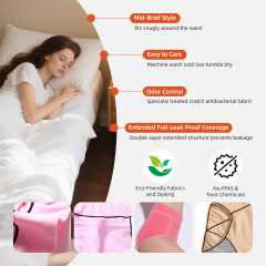 Culottes menstruelles Aidingcare pour femmes, couche absorbante, anti-fuites