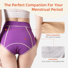 Culottes menstruelles Aidingcare pour femmes, couche absorbante, anti-fuites
