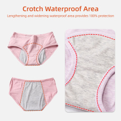 Culottes menstruelles Aidingcare pour femmes, couche absorbante, anti-fuites