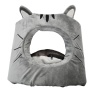 Pet House Cave Bed for Small Medium Cat Puppies Bed with Removable Cushion