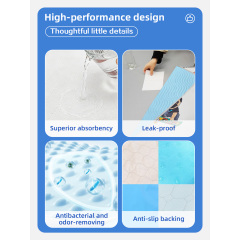 Оптовая продажа супервпитывающих водонепроницаемых подстилок для собак, предотвращающих протекание и устраняющих запахи, а также тренировочных подстилок для животных.