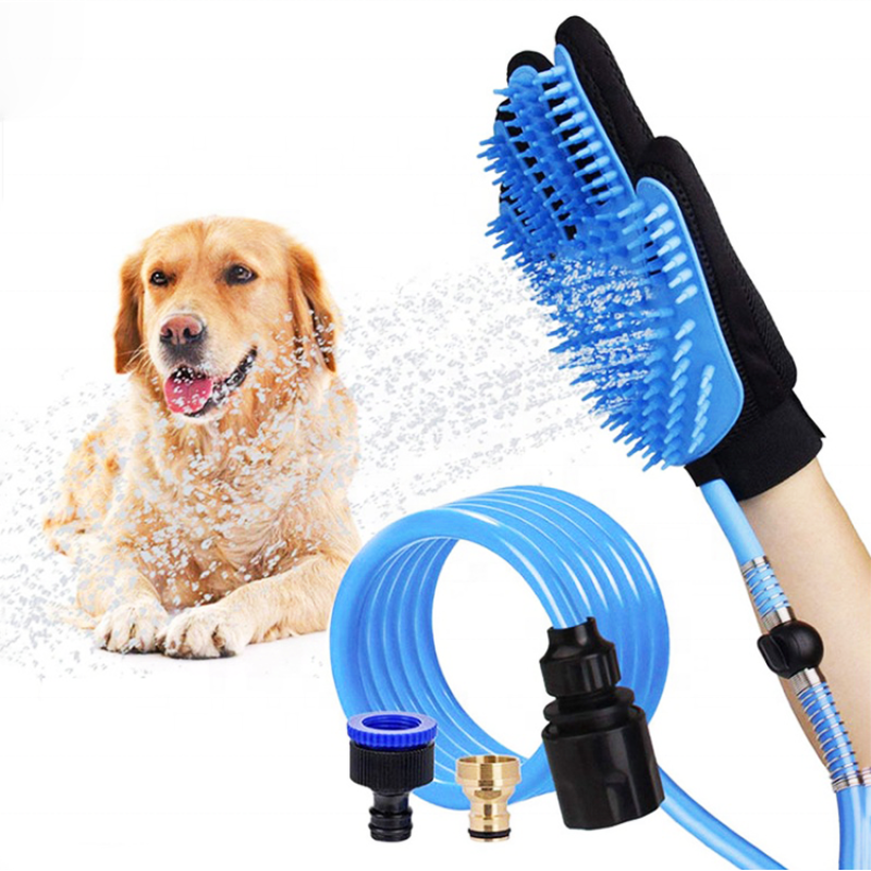 Original Factory Dog Shower Brush Pet Grooming Glove Multi-function Pet Product Bathing Massage Shower Spray Tool