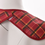 Red Lattice Pattern  Waterproof Backing Mealtime Clothing Protector Adult Bibs AB-236-B