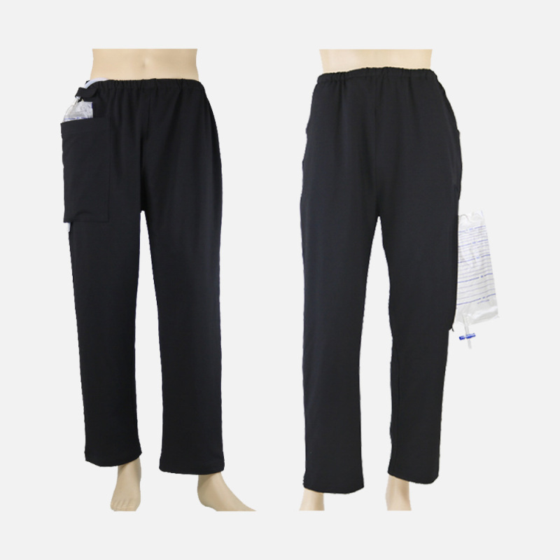 Wholesale Inside Single Pocket Long Fistula Pants Patient Pant Elderly Patient Care Clothes Suit for Fracture Bedridden Patients