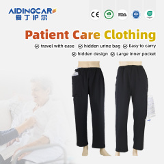 Wholesale Inside Single Pocket Long Fistula Pants Patient Pant Elderly Patient Care Clothes Suit for Fracture Bedridden Patients
