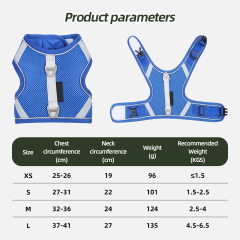 Wholesale Pet Supply Reflective Dog Harnesses Adjustable Breathable Sport Harness with Handle