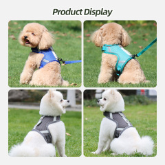 Wholesale Pet Supply Reflective Dog Harnesses Adjustable Breathable Sport Harness with Handle