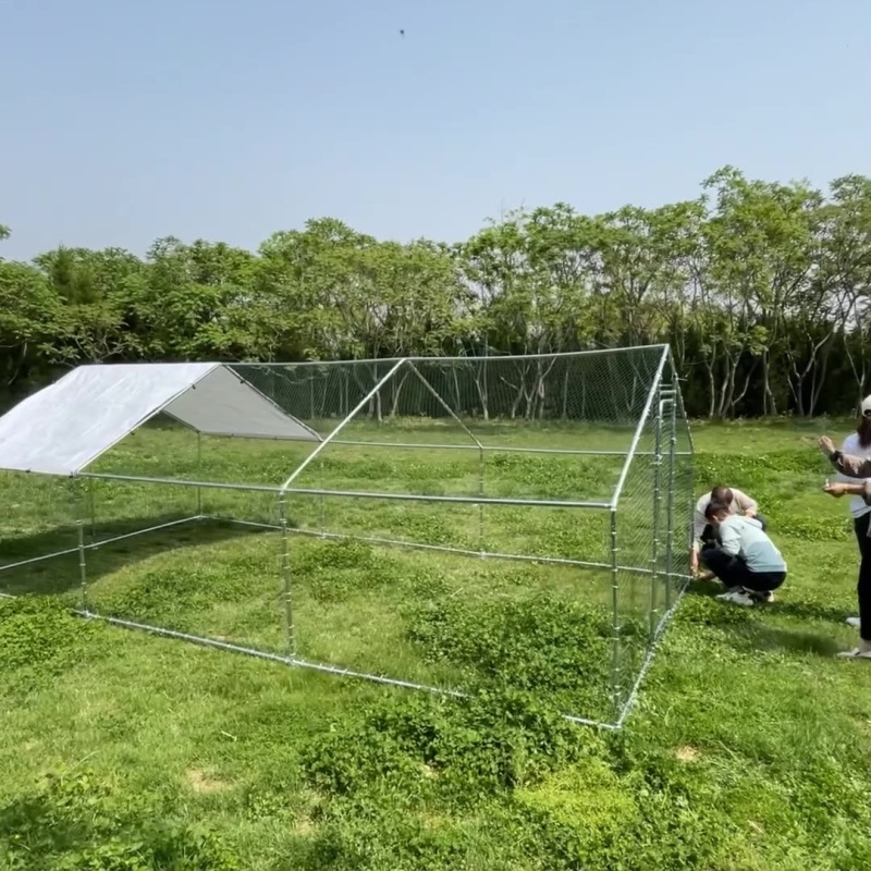 Wholesale Multifunction Playpen Exercise Pen Foldable Backyard Metal Coop Chicken Cage Enclosure Duck Rabbit Cat Crate