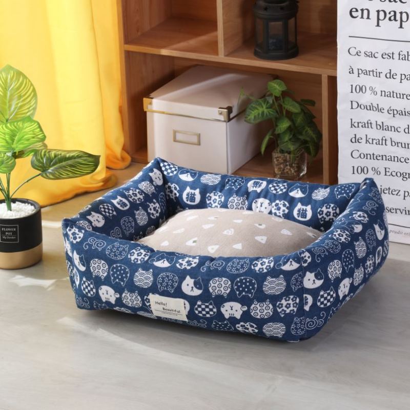 Funny Pet Beds Dog Luxury Linen Sleep Pet Beds & Accessories Solid Custom Design Accepted Can Custom Small Animals