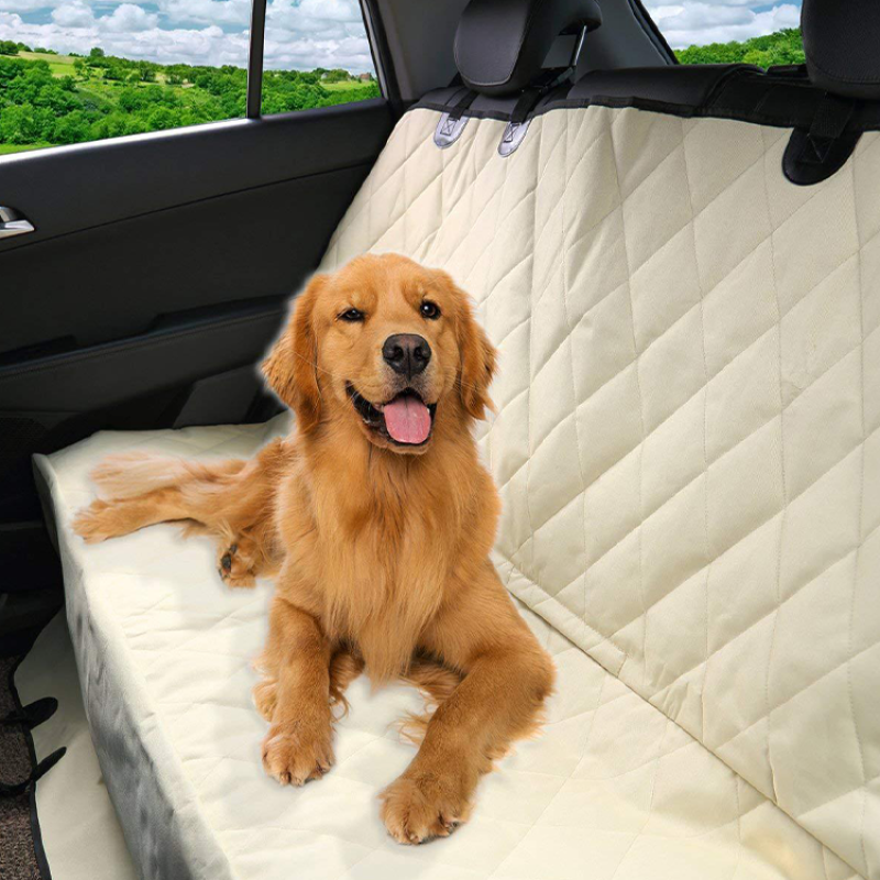 Dog Back Seat Black Waterproof Scratch Proof and Non Slip Pet Backseat Cover