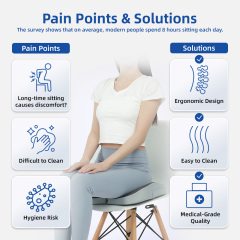 Wholesale Thick Memory Foam Chair Cushions Non-Slip Back Coccyx Tailbone Relief Seat Cushion Lumbar Pillows Seat Cushions Seat